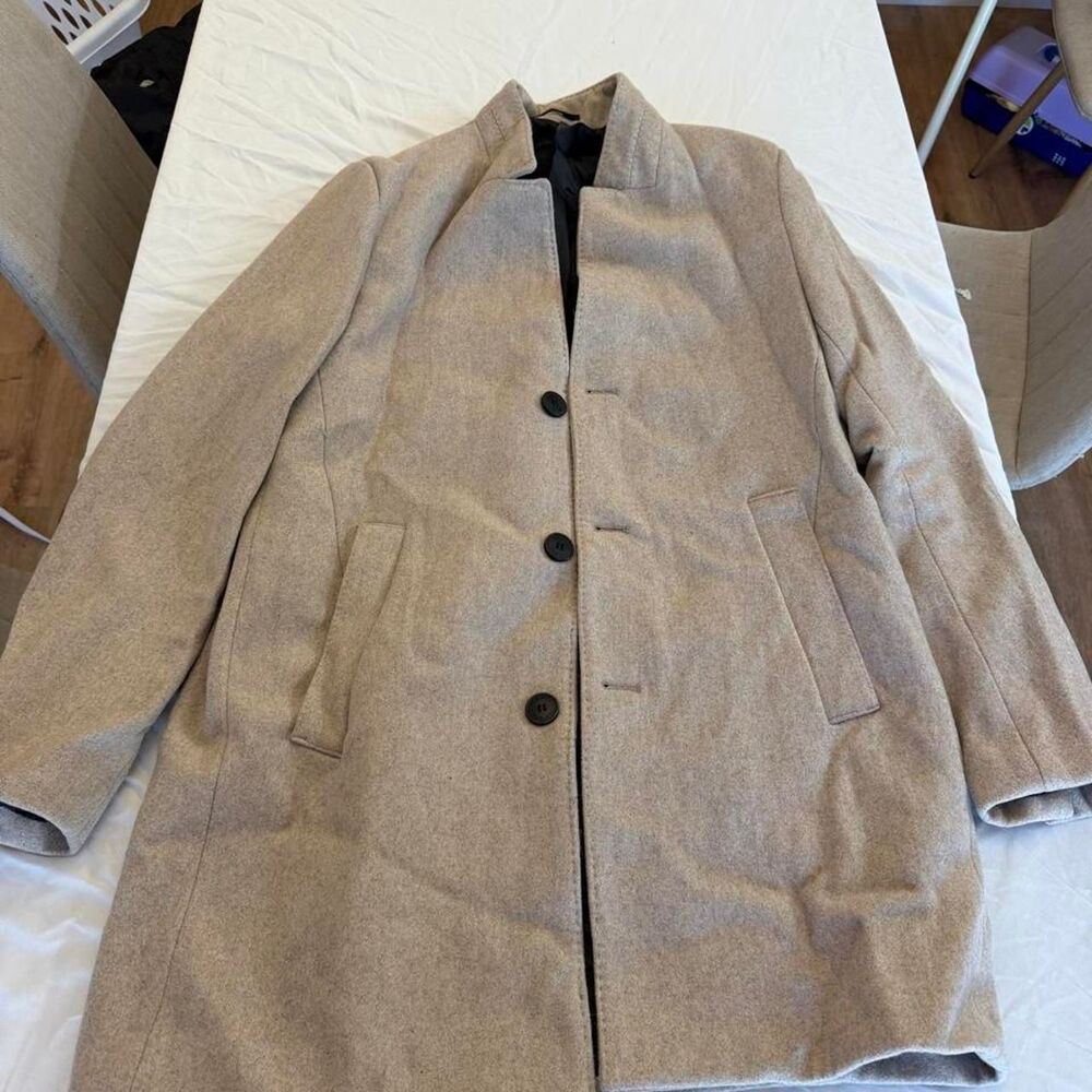 H-m Men's Tan and Cream Coat